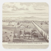 Roth, scruggs ranches vierkante sticker (Voorkant)