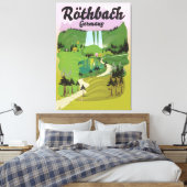 Röthbach Duitsland —  reisposter Canvas Afdruk (Insitu (Slaapkamer))