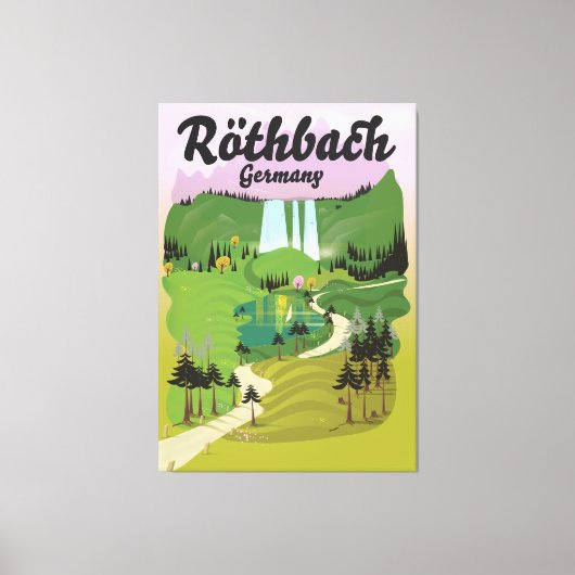 Röthbach Duitsland —  reisposter Canvas Afdruk (Voorkant)