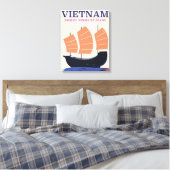 Röthbach Duitsland vintage stijl reisposter Canva Canvas Afdruk (Insitu (Slaapkamer))