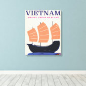 Röthbach Duitsland vintage stijl reisposter Canva Canvas Afdruk (Insitu (Houten vloer))