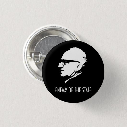 Rothbard Enemy van de staat Ronde Button 3,2 Cm (Voorkant /achterkant)