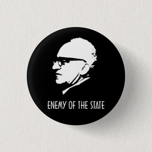Rothbard Enemy van de staat Ronde Button 3,2 Cm (Voorkant)