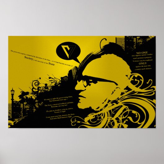Rothbard met offertes poster (Voorkant)