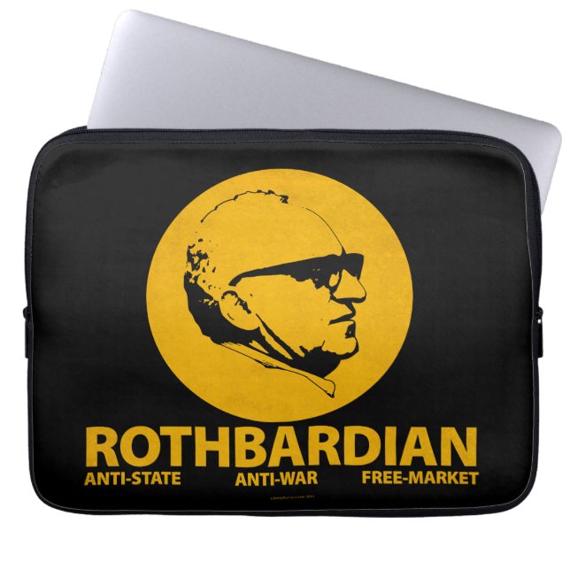 Rothbardian Electronics Hoesje Laptop Sleeve (Voorkant)