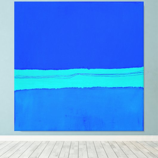 RothBleau stretched canvas Print (Insitu (Houten vloer))