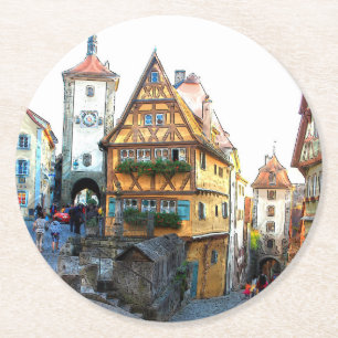 Rothenburg20150903 Ronde Kartonnen Onderzetter