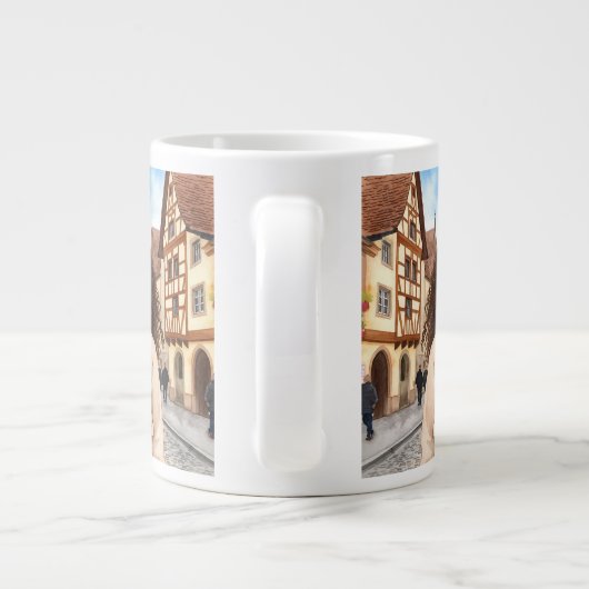 Rothenburg, Beieren, Duitsland, The Enchanting Tau Grote Koffiekop (Achterkant)