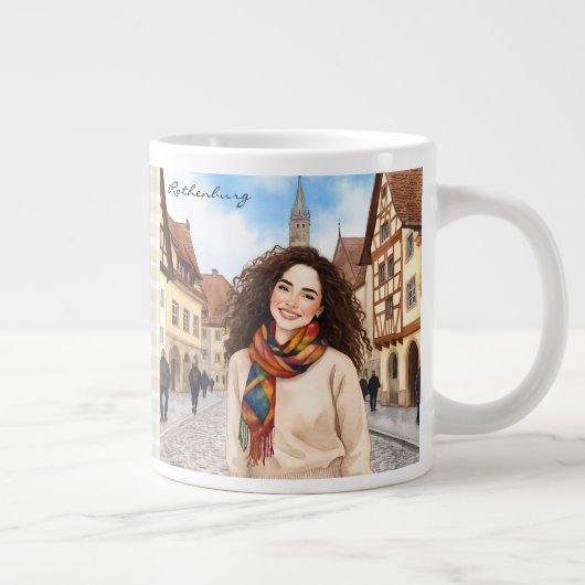 Rothenburg, Beieren, Duitsland, The Enchanting Tau Grote Koffiekop (Rechts)