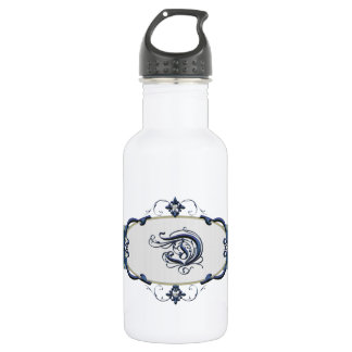 Rothenburg Blue Monogram-Letter D Waterfles
