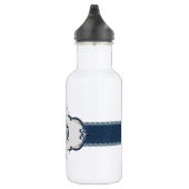 Rothenburg Blue Monogram-Letter D Waterfles (Rechts)