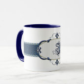 Rothenburg Blue Monogram-Letter I Mok (Voorkant links)