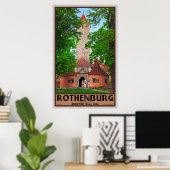 Rothenburg Castle Gate Poster (Thuiskantoor)