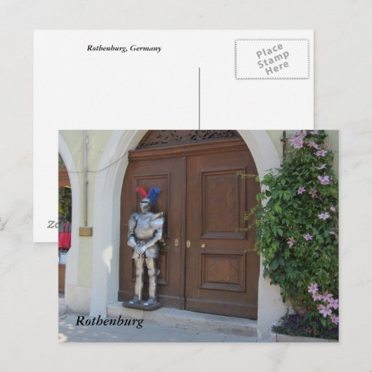 Rothenburg, Duitsland Briefkaart (Voorkant / Achterkant)