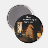 Rothenburg Duitsland in Moonlight Magneet (Voorkant / Achterkant)