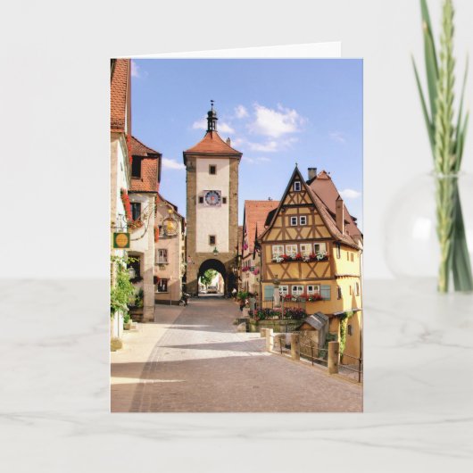 ROTHENBURG, DUITSLAND KAART (Voorkant)