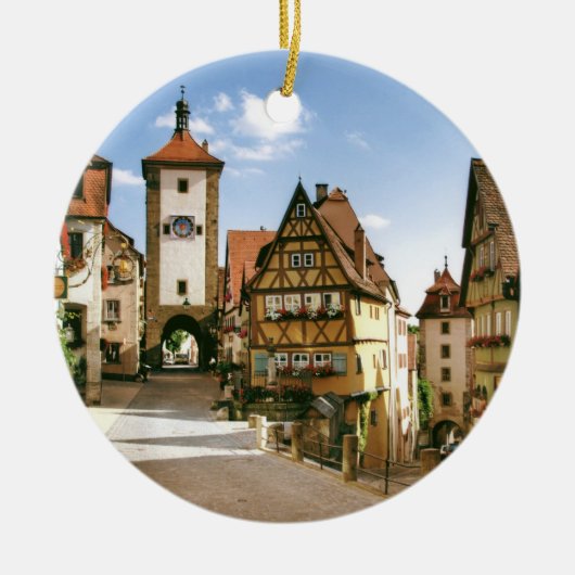 ROTHENBURG, DUITSLAND KERAMISCH ORNAMENT (Voorkant)
