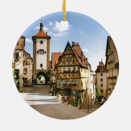 ROTHENBURG, DUITSLAND KERAMISCH ORNAMENT (Achterkant)