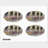 Rothenburg, Duitsland Ovale Sticker (Vel)