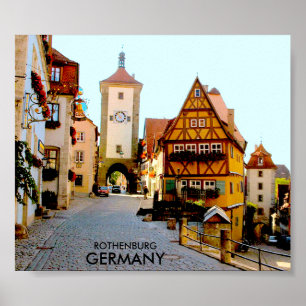 ROTHENBURG, DUITSLAND POSTER