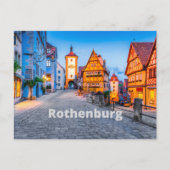 Rothenburg, Duitsland Street City Uitzicht Briefkaart (Voorkant)