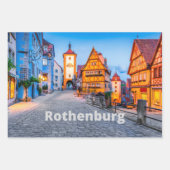 Rothenburg, Duitsland Street City Uitzicht Inpakpapier Vel (Voorkant)