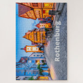 Rothenburg, Duitsland Street City Uitzicht Legpuzzel (Verticaal)