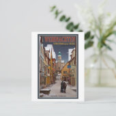 Rothenburg - Kerstmis Markusturm Feestdagenkaart (Staand voorkant)