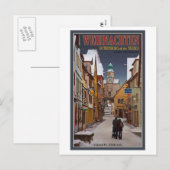 Rothenburg - Kerstmis Markusturm Feestdagenkaart (Voorkant / Achterkant)