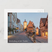 Rothenburg ob der Tauber Briefkaart (Voorkant / Achterkant)