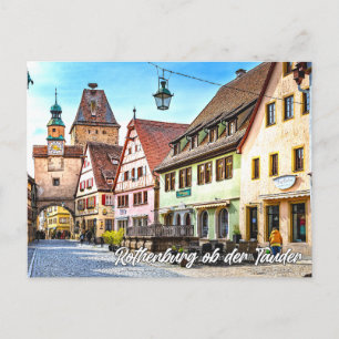Rothenburg ob der Tauber, Duitsland Briefkaart