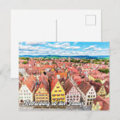Rothenburg ob der Tauber, Duitsland Briefkaart (Voorkant / Achterkant)