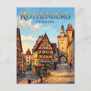 Rothenburg ob der Tauber Duitsland Briefkaart