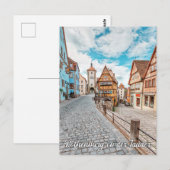 Rothenburg ob der Tauber, Duitsland Briefkaart (Voorkant / Achterkant)