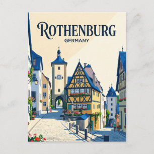 Rothenburg ob der Tauber Duitsland Briefkaart