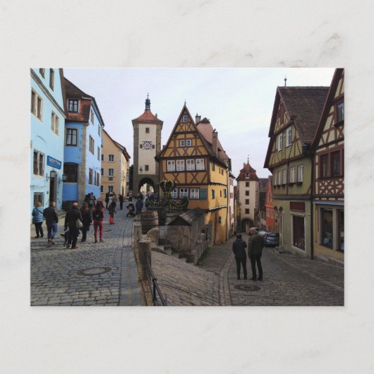 Rothenburg ob der Tauber, Duitsland Briefkaart (Voorkant)