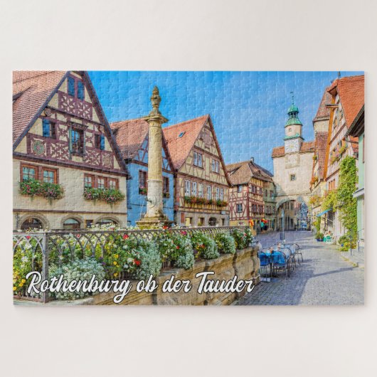 Rothenburg ob der Tauber, Duitsland Legpuzzel (Horizontaal)