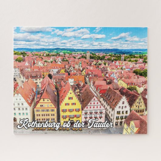 Rothenburg ob der Tauber, Duitsland Legpuzzel (Horizontaal)