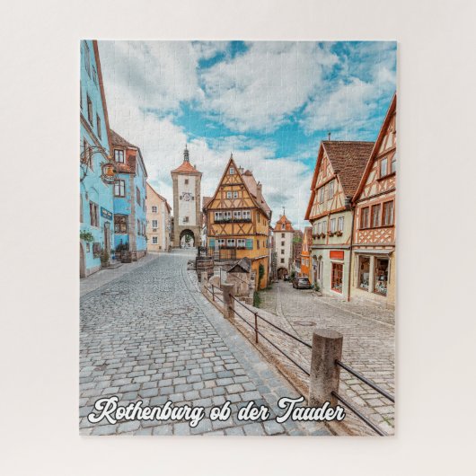 Rothenburg ob der Tauber, Duitsland Legpuzzel (Verticaal)