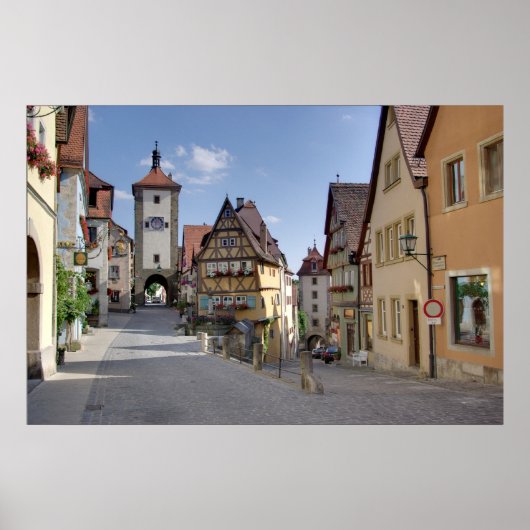Rothenburg ob der Tauber Duitsland Poster (Voorkant)