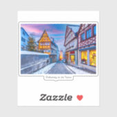 Rothenburg ob der Tauber, Duitsland Sticker (Vel)