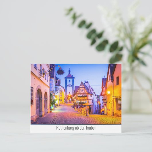 Rothenburg ob der Tauber Feestdagenkaart (Staand voorkant)