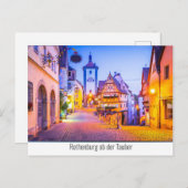 Rothenburg ob der Tauber Feestdagenkaart (Voorkant / Achterkant)