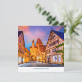 Rothenburg ob der Tauber Flat Holiday Card Feestdagenkaart (Staand voorkant)
