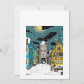 Rothenburg ob der Tauber Germany met Kerstmis Kaart (Achterkant)