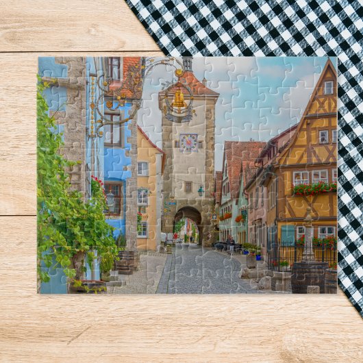 Rothenburg ob der Tauber Medieval Schilderachtig Legpuzzel