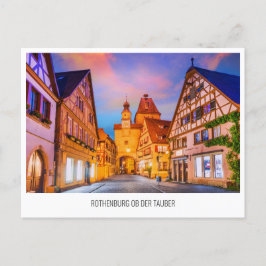 Rothenburg ob der Tauber reis Vakantie Ansichtkaar Feestdagenkaart