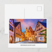 Rothenburg ob der Tauber reis Vakantie Ansichtkaar Feestdagenkaart (Voorkant / Achterkant)
