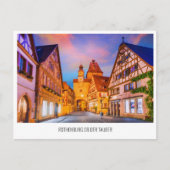 Rothenburg ob der Tauber reis Vakantie Ansichtkaar Feestdagenkaart (Voorkant)