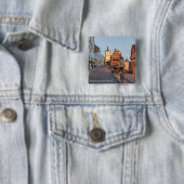 Rothenburg ob der Tauber Vierkante Button 5,1 Cm (In situ)